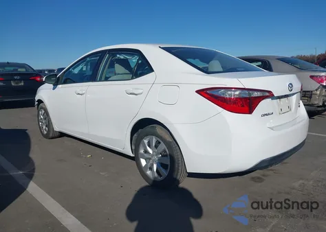 2014 Toyota Corolla Le from USA, damaged, VIN 2T1BURHE0EC031666